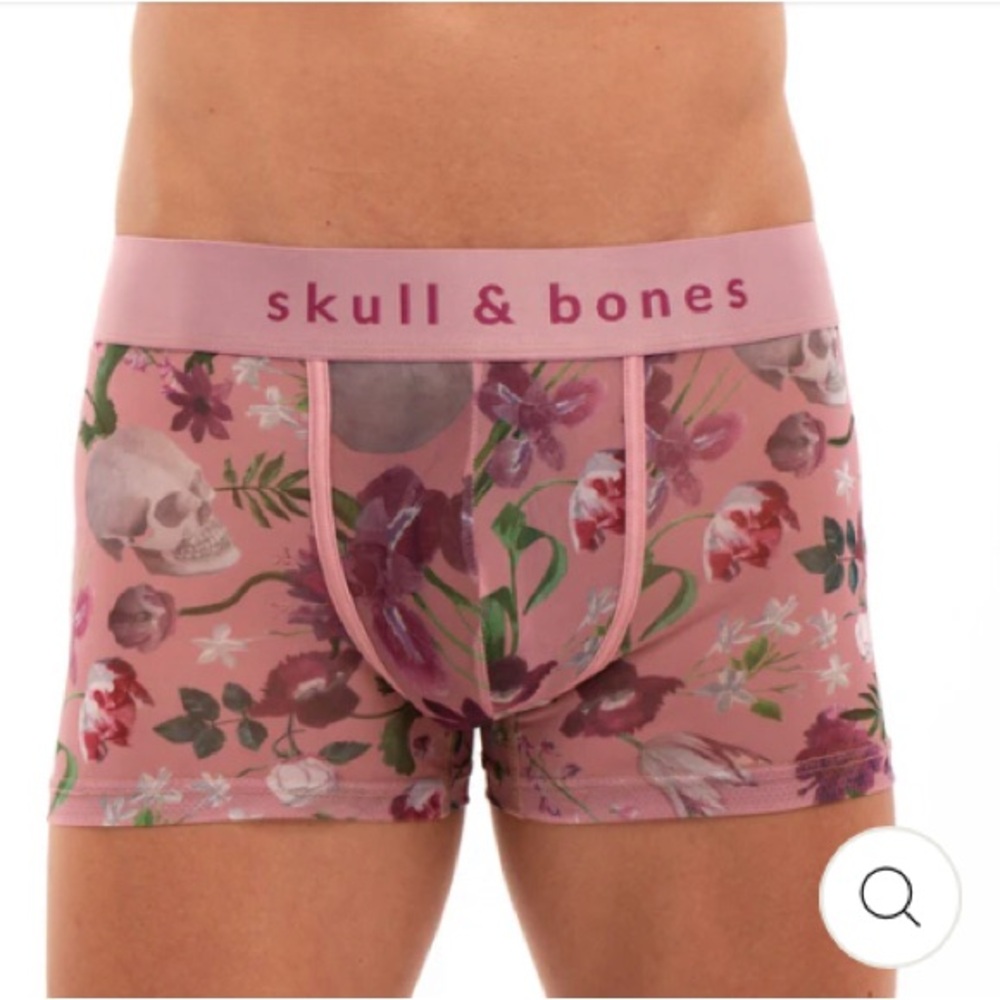 🆕 ☠️ SKULL & BONES DUTCH FLORAL MESH SPORT BRIEF & MESH TRUNK (34-38”) - Picture 7 of 10